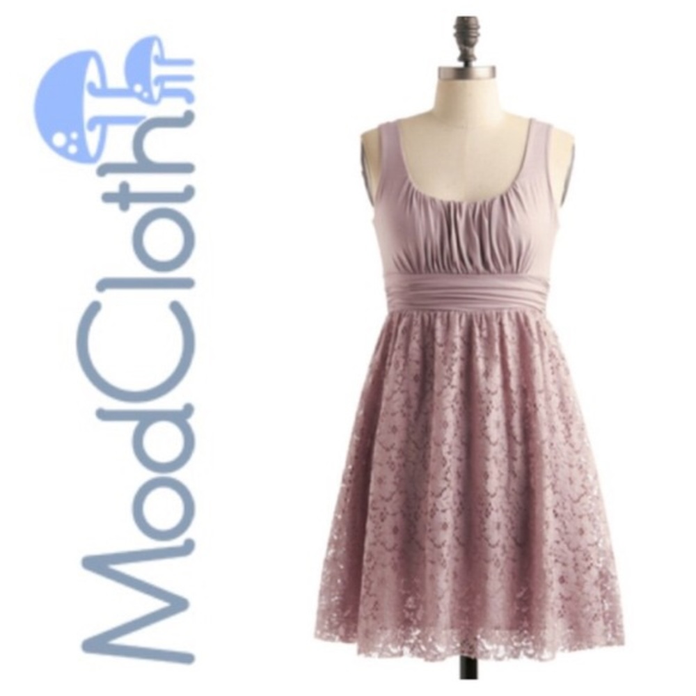 Iced Tea Flower Blush Dress from Modcloth